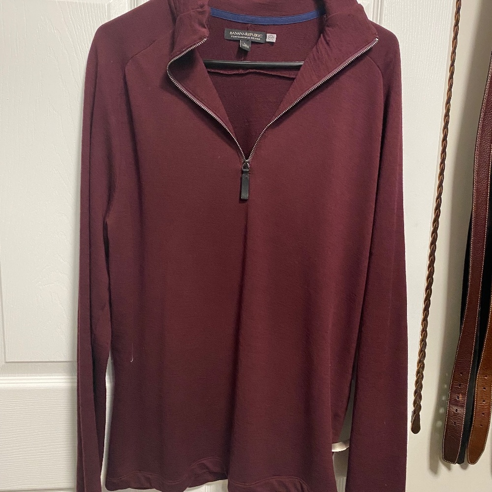 Banana Republic Quarter Zip Sweater